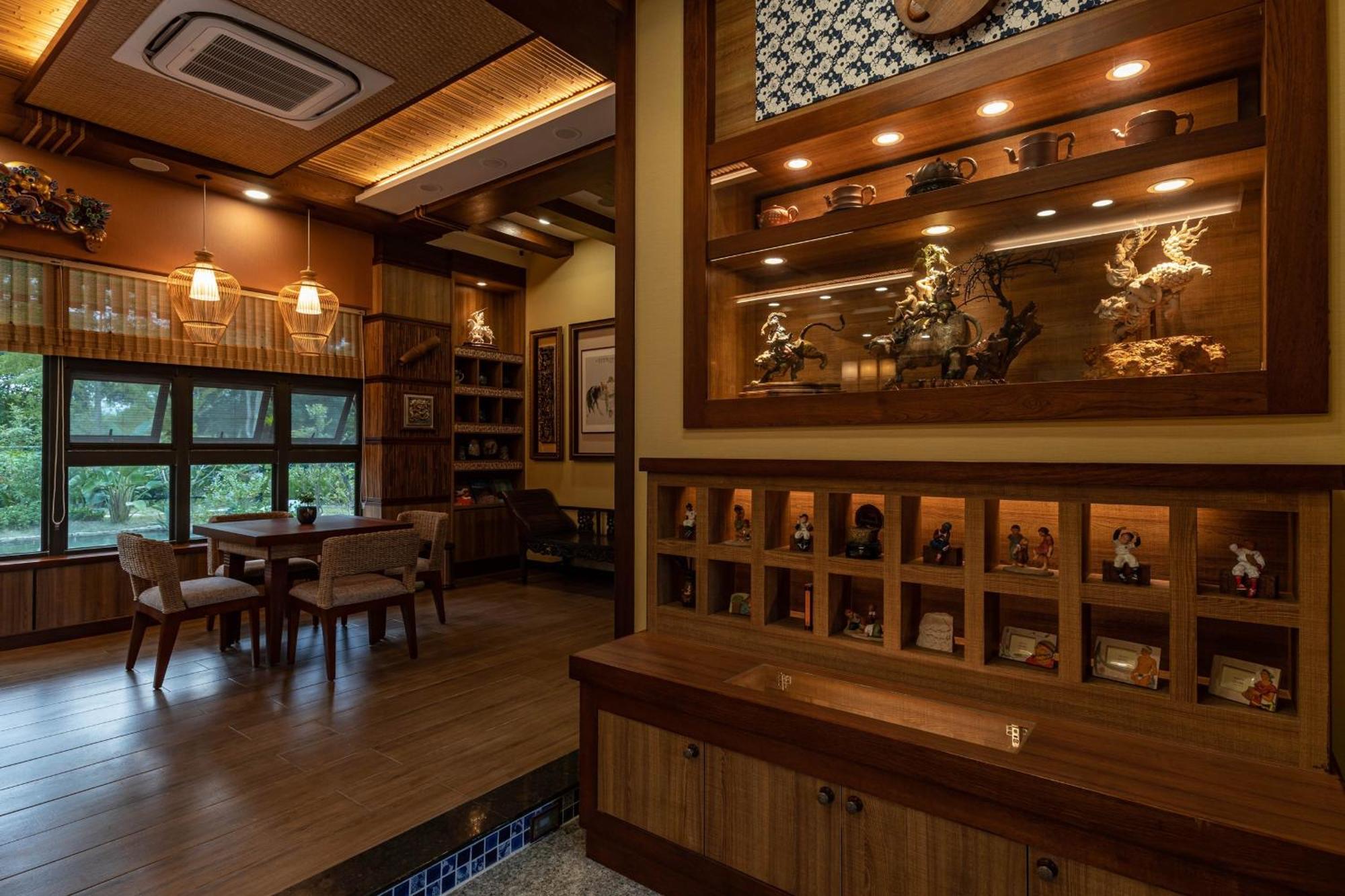 Apartmán 山花映水紅莊園民宿 Yuemei Exteriér fotografie